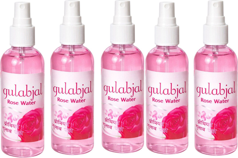 glowgazee glowgazee Premium Gulabjal Pure Rose Water Spray (Pack of 5)(50 g) - Flipkart Deal