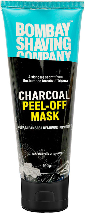 BOMBAY SHAVING COMPANY Charcoal Peel off Mask | Face Pack for DeTan & Blackhead Removal(100 g)