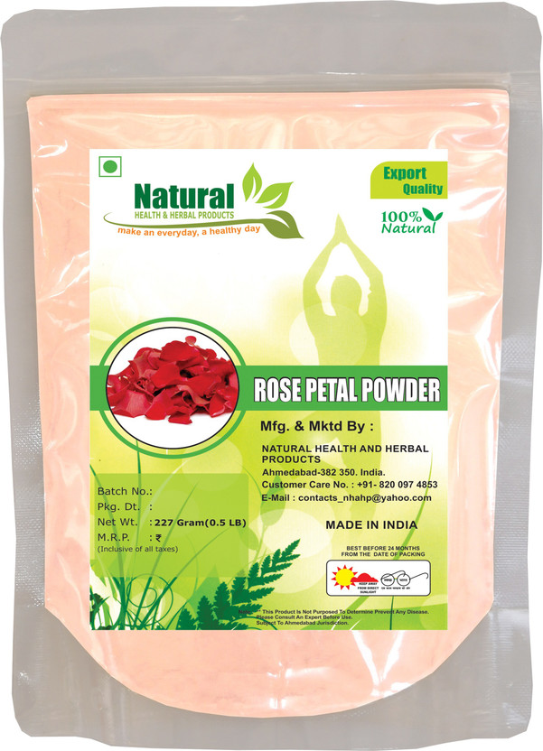 Natural Health and Herbal Products Rose Petals (CENTIFOLIA) Powder for GLOWING PINK SKIN NATURALLY(227 ml)