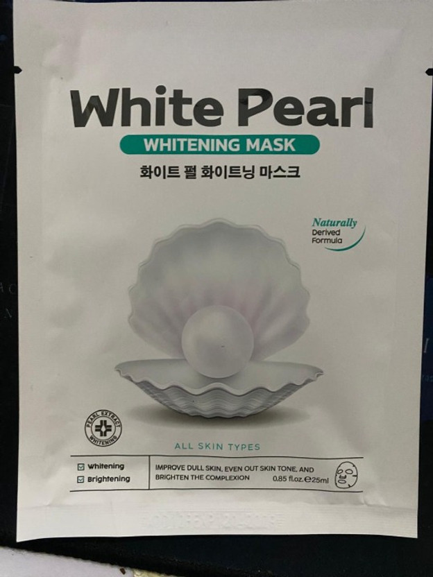VIQEHAA Korean Face Sheet Mask White Pearl Women & Men(24 ml)