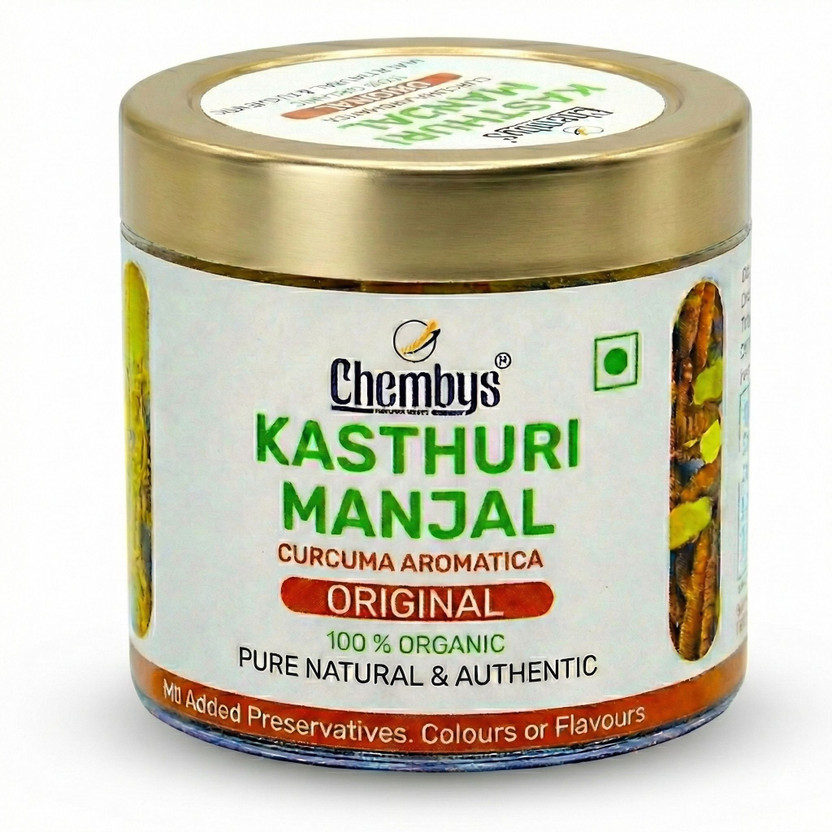 Chembys Glowing Skin Secret: Pure Kerala Kasthuri Manjal Magic Turmeric Powder(50 g)
