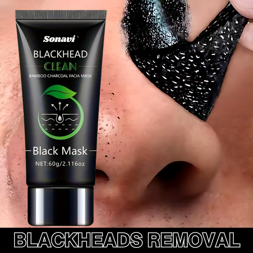 Sonavi Charcoal Oil Control Anti-Acne Deep Cleansing Blackhead Remover Peel Of Mask(60 g)