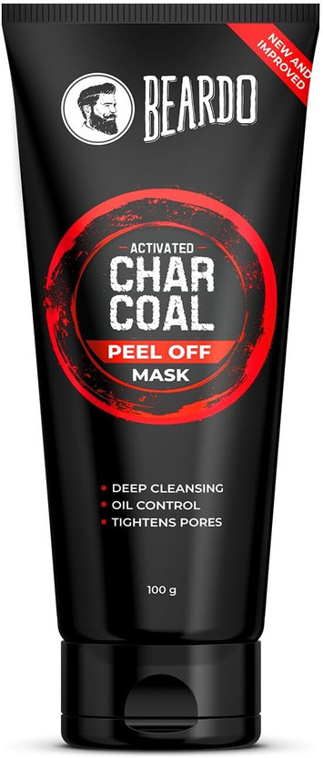 BEARDO Charcoal Peel Off Mask for Men | Face Mask for Glowing Skin |Detoxing Facial Kit(100 g)