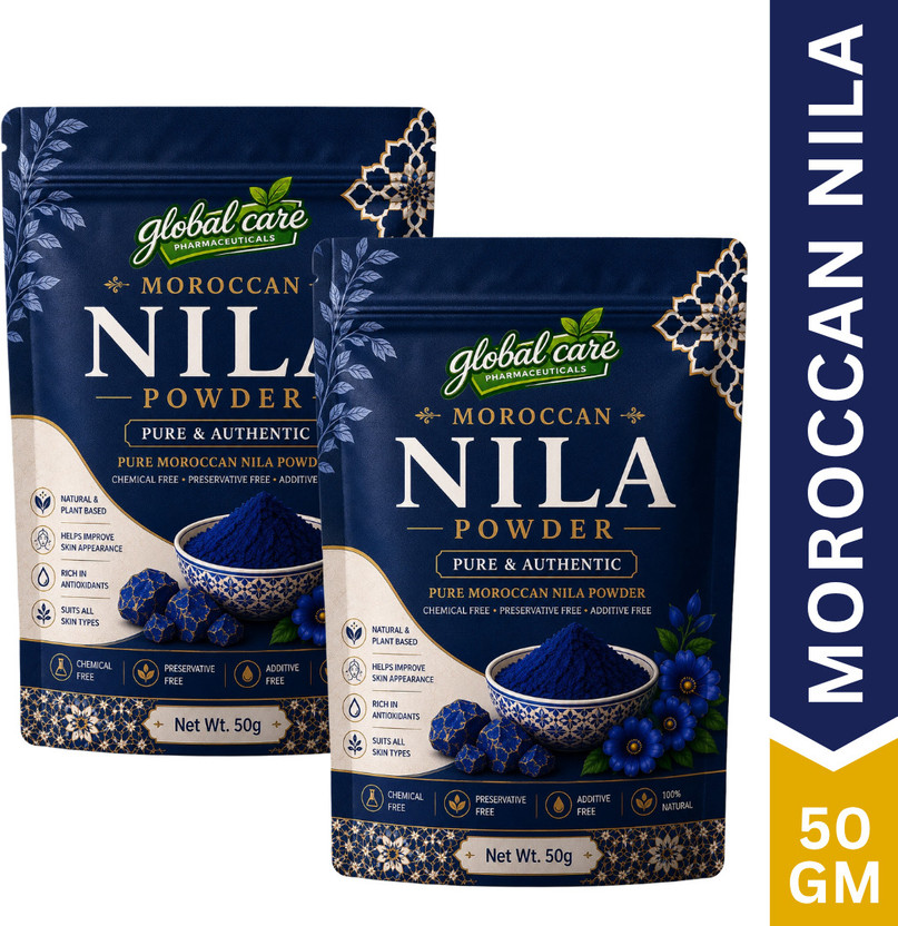global care PACK OF 2 Moroccan Nila Face & Body Care Powder(64 g)