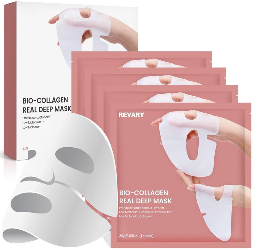 revary revary Bio-Collagen Real Deep Mask - Hydrating Overnight Solution Mask-PO(34 ml) - Flipkart Deal