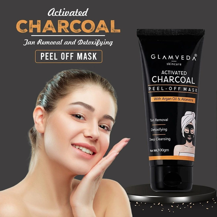 GLAMVEDA GLAMVEDA Activated Charcoal Peel Off Mask For Tan Removal & Detoxifying(100 g) - Flipkart Deal