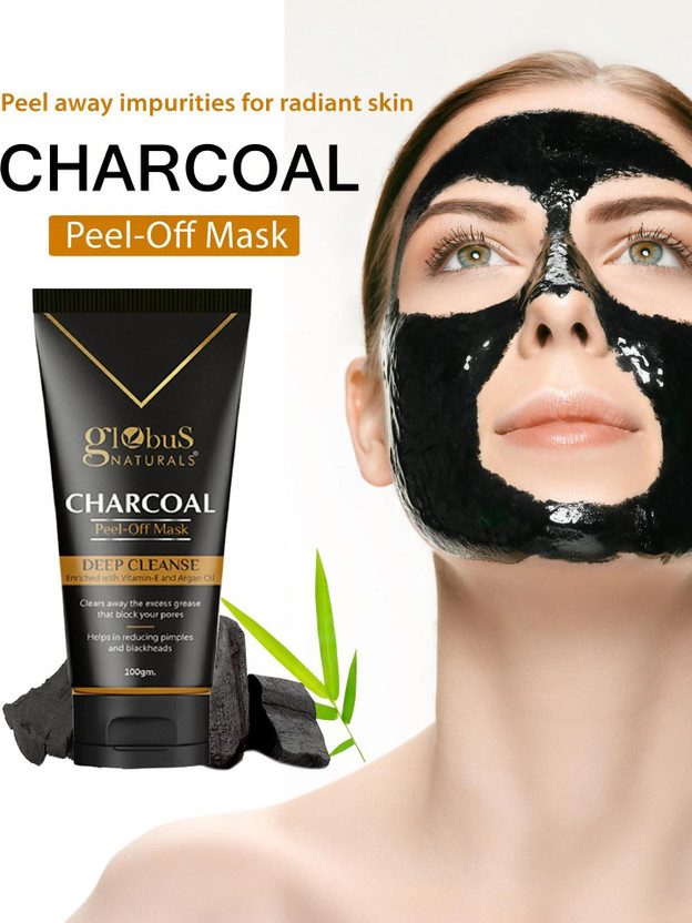 Globus Globus Naturals Activated Black heads removal Mask, Charcoal Peel off Face Mask For Women, 100g(100 g) - Flipkart Deal