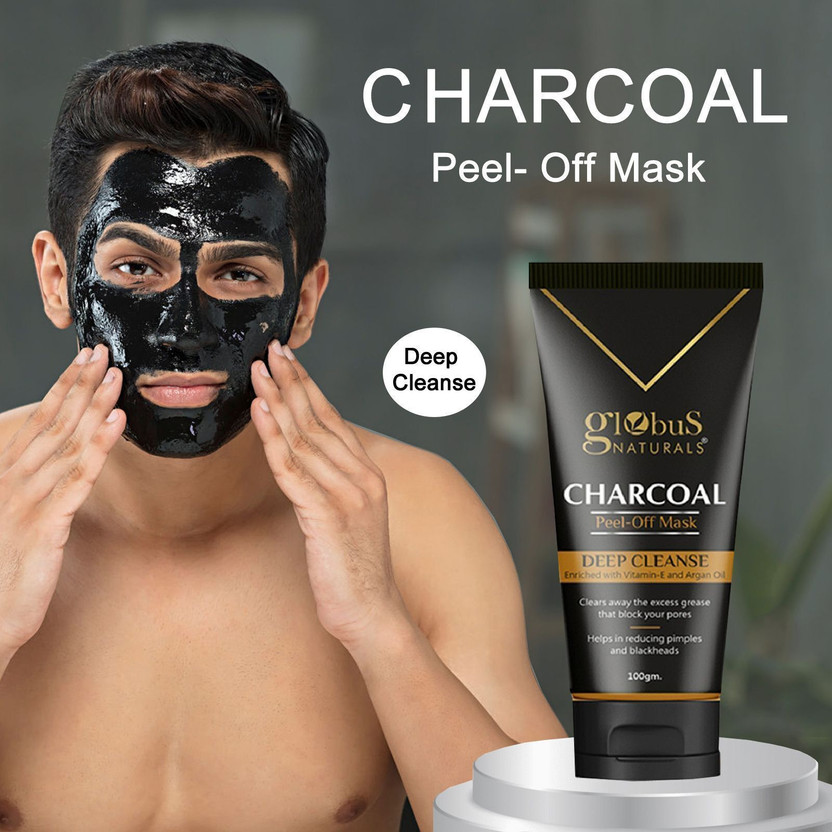 Globus Naturals Activated Charcoal Peel Off Mask for Men(100 g)