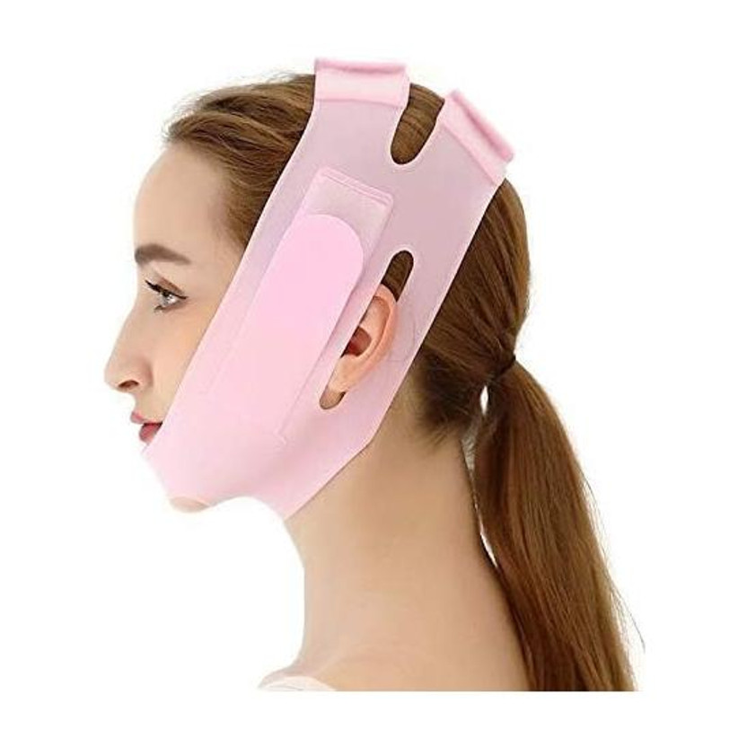 ADP TRADERS Double Chin Lift Mask,Silicon V Line Lifting face lifting for Tightening Skin  Face Shaping Mask