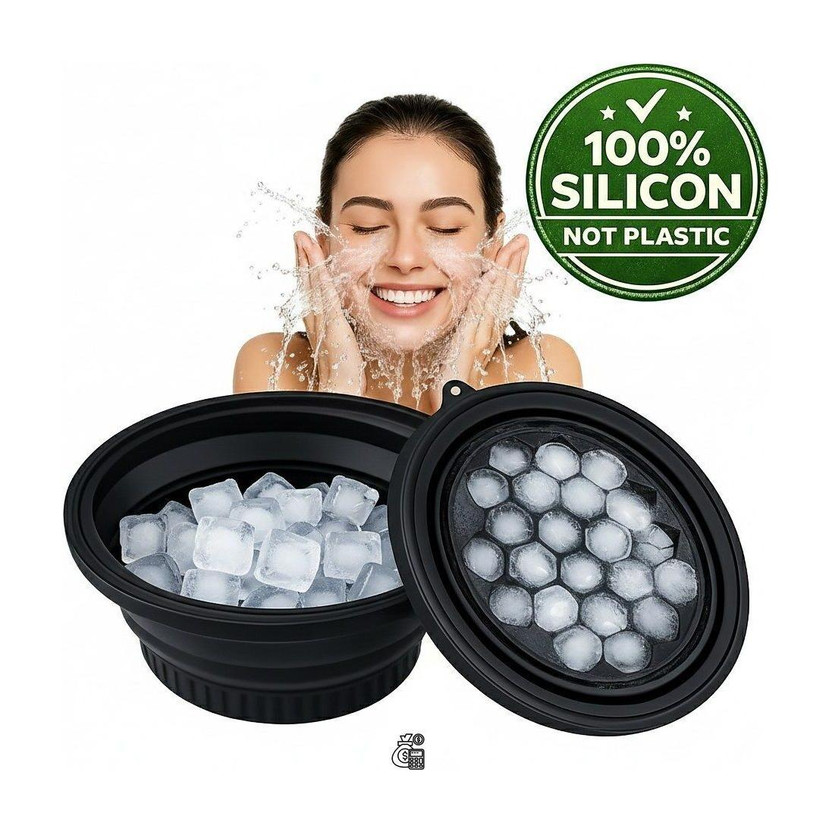 Redsky Silicone Massage Bowl Silicone Face Ice Bowl Reusable Face Ice Massage Bowl  Face Shaping Mask