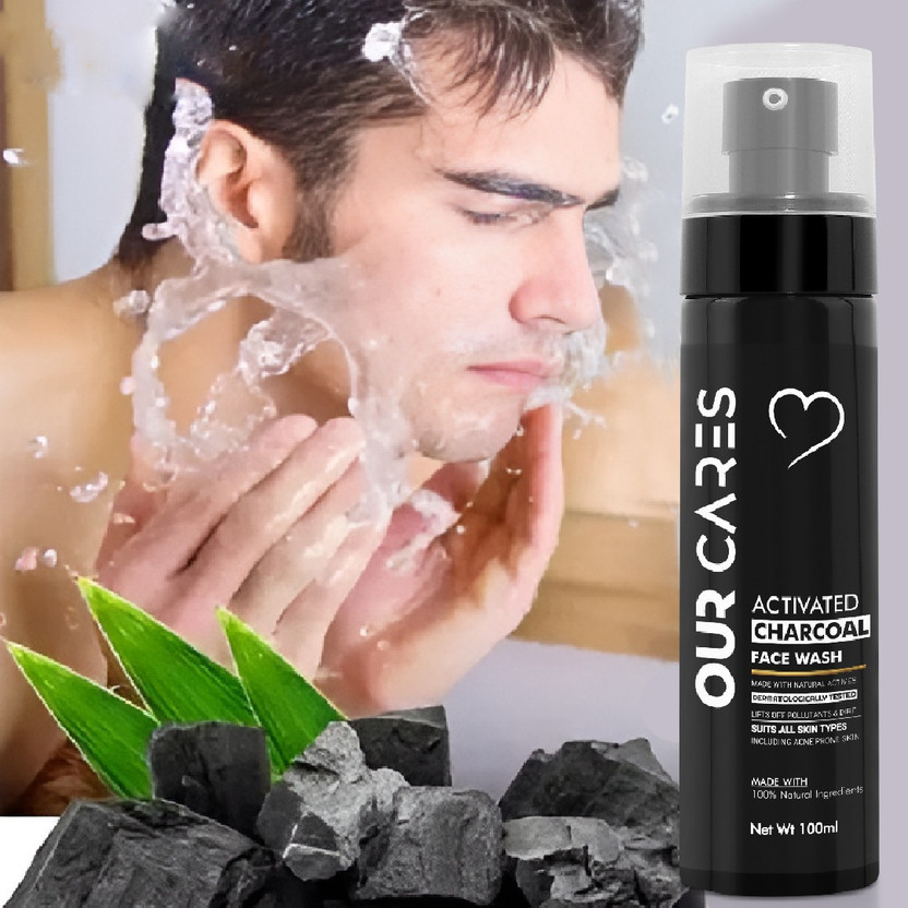 Ourcares Urban Detox Activated Charcoal Cleanser: Deep Cleansing for All Skin Type Face Wash(100 ml)