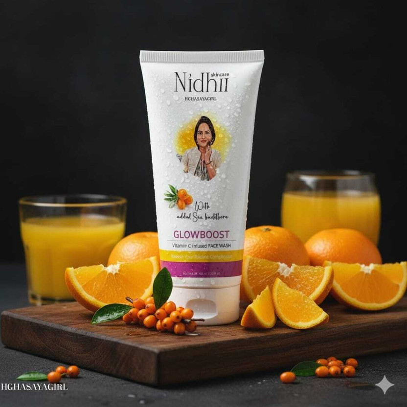 HGHASAYAGIRL NIDHI SKINCARE Glow Boost Vitamin C Facewash New M84 Face Wash(100 ml)
