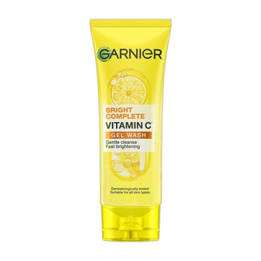 GARNIER Bright Complete Vitamin C Gel Gentle Cleanser | For Instant Brighter Skin Face Wash(100 g)