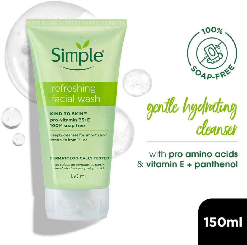 Simple Kind To Skin Refreshing Facial Wash Face Wash(150 ml)