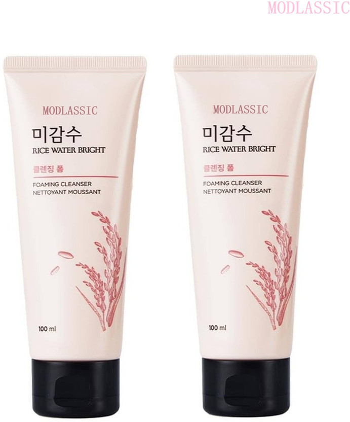 modlassic Korean Rice Water Bright_Foaming Wash for Glow Face-Cleanser. Face Wash(200 ml)