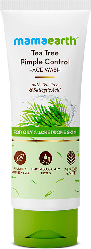 Mamaearth Tea Tree Natural  for Acne & Pimples Removal with Neem Face Wash(100 ml)