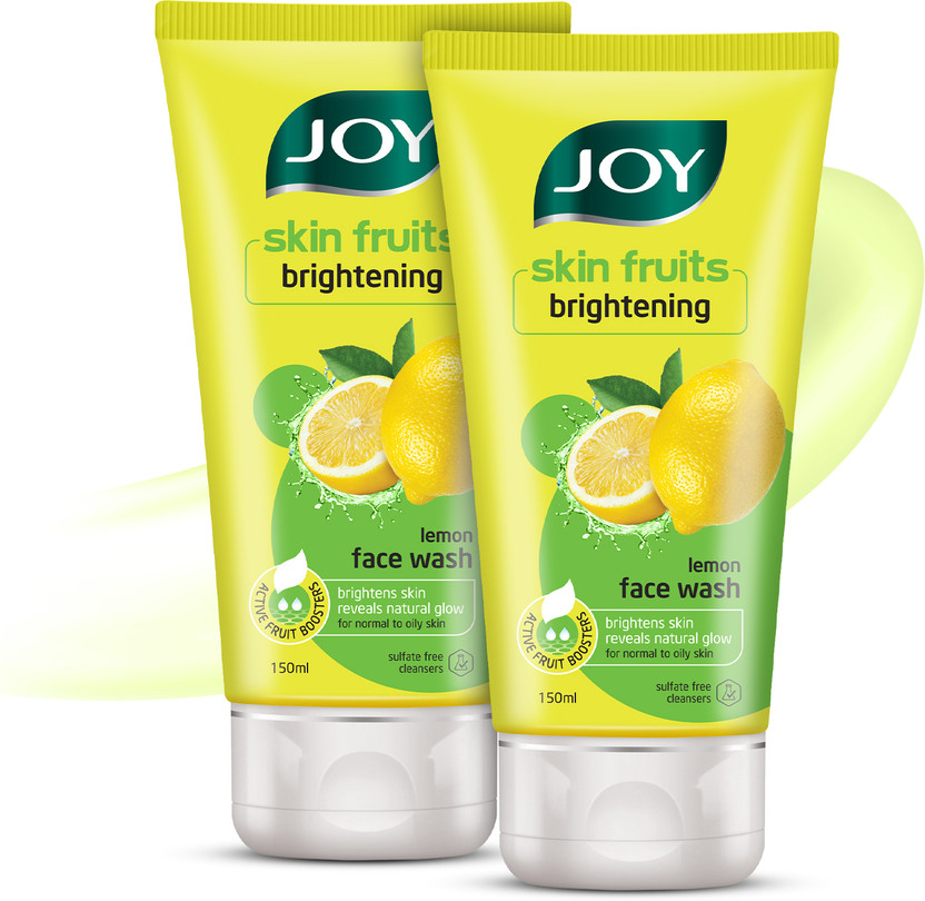 Joy Skin Fruits Lemon Brightening  For Oily Skin with Vitamin C Face Wash(300 ml)