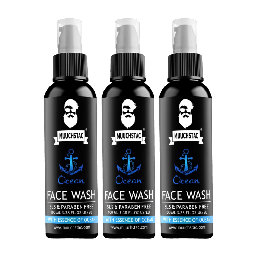 MUUCHSTAC Ocean for Men, Anti Acne & Pimple, Skin Brightening, All Skin Types Face Wash(300 ml)