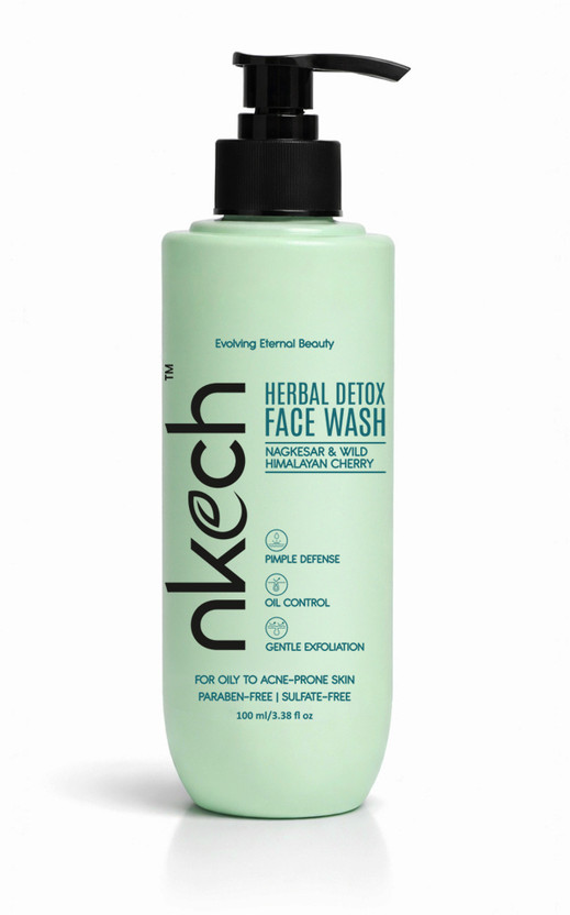 NKECH Herbal Detox  | 18 Ayurvedic Powders | Neem, Nagkesar & Haritaki | Deep Cleansing, Sulfate-Free Clean Beauty Cleanser Face Wash(200 g)