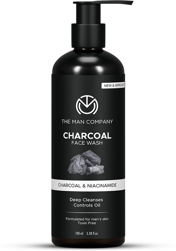 THE MAN COMPANY Charcoal  with Ylang Ylang & Argan Essential Oils Face Wash(100 ml)