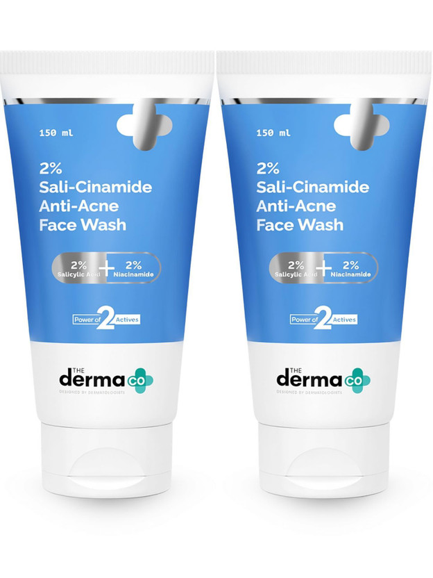 The The Derma Co Sali-Cinamide Anti-Acne with 2% Salicylic Acid & 2% Niacinamide ,Powe of 2 actives Face Wash(300 ml) - Flipkart Deal