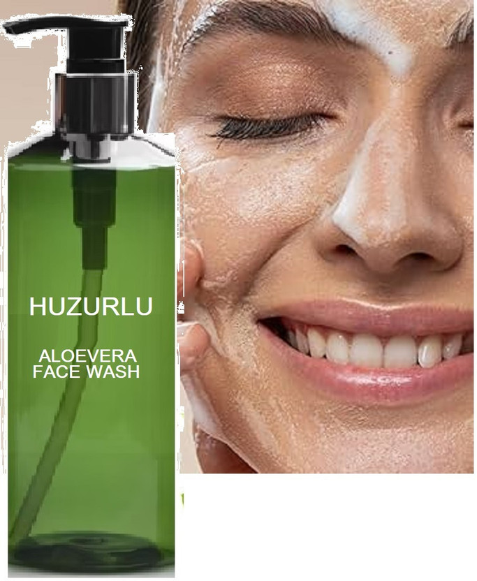HUZURLU Aloe Vera Extracts for All Skin Types Face Wash(200 ml)