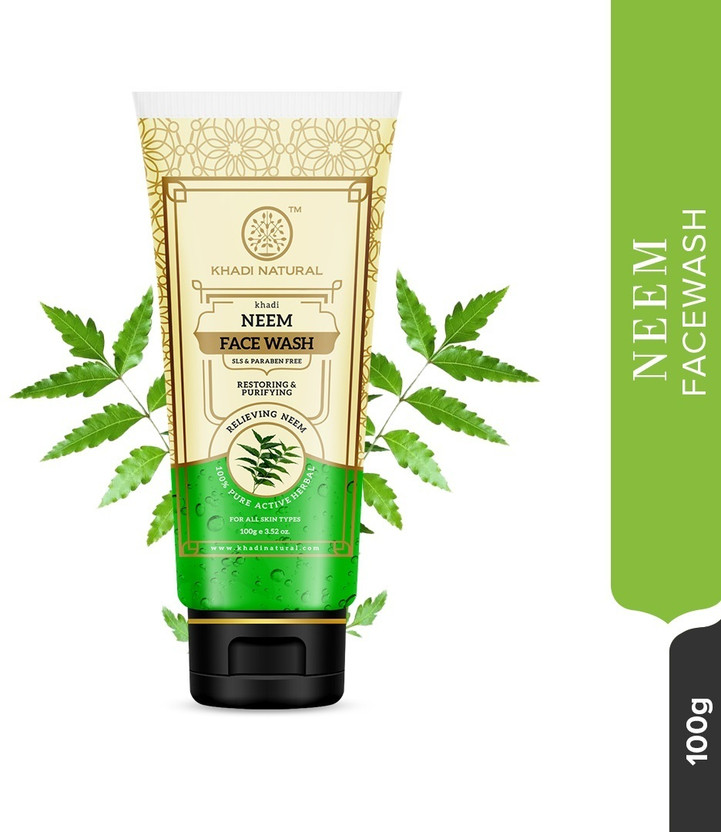 KHADI KHADI NATURAL Neem  for Clean Fresh Skin Care Face Wash(100 g) - Flipkart Deal