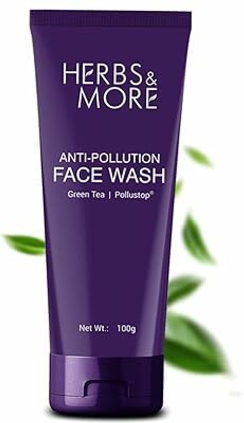 HERBS & MORE Anti Pollution  | Green Tea | Pollustop | skincare | deep cleansing | Face Wash(100 g)