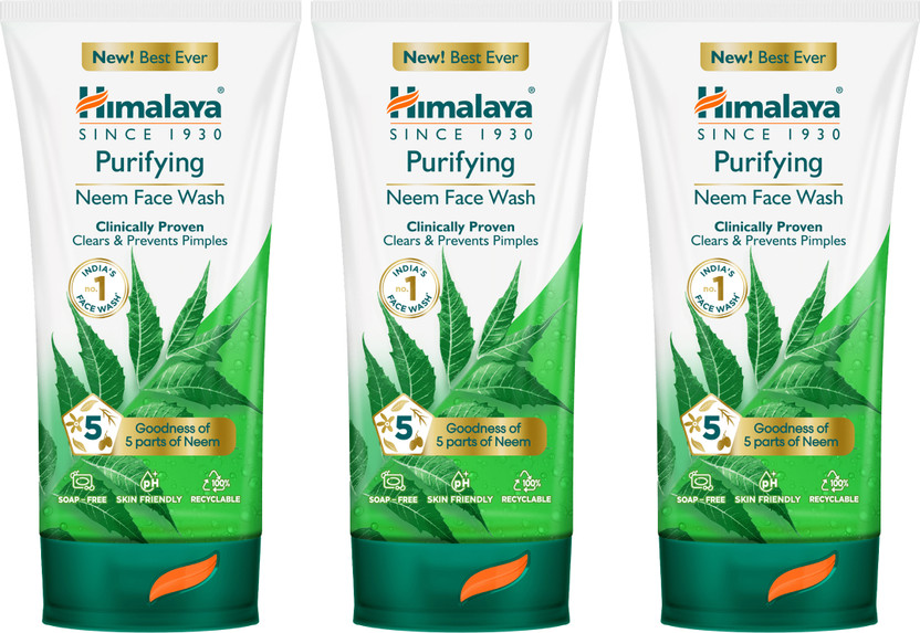 HIMALAYA Purifying Neem|Clinically proven to fight against acne and pimples|100% naturally derived Neem Face Wash(450 ml)