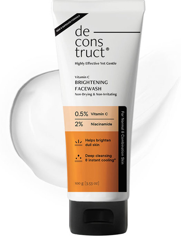 Deconstruct Deconstruct Brightening Vitamin C & Niacinamide | Non-Drying & Non-Irritating Face Wash(100 g) - Flipkart Deal