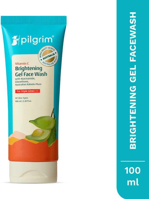 Pilgrim Vitamin C  Brightening Skin |All Skin Types|Acne Prone Face Wash(100 ml)
