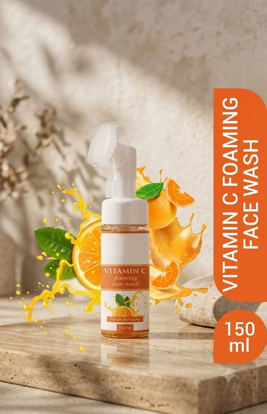 Hudabird Vitamin C Hydrating Foam Face Cleanser With Citrus Extract Face Wash(150 ml)