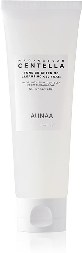 AUNAA Centella Tone Brightening Cleansing Gel Foam | Moisturizing & Gentle Exfoliating Cleanser with Niacinamide for Sensitive Skin Face Wash(125 ml)