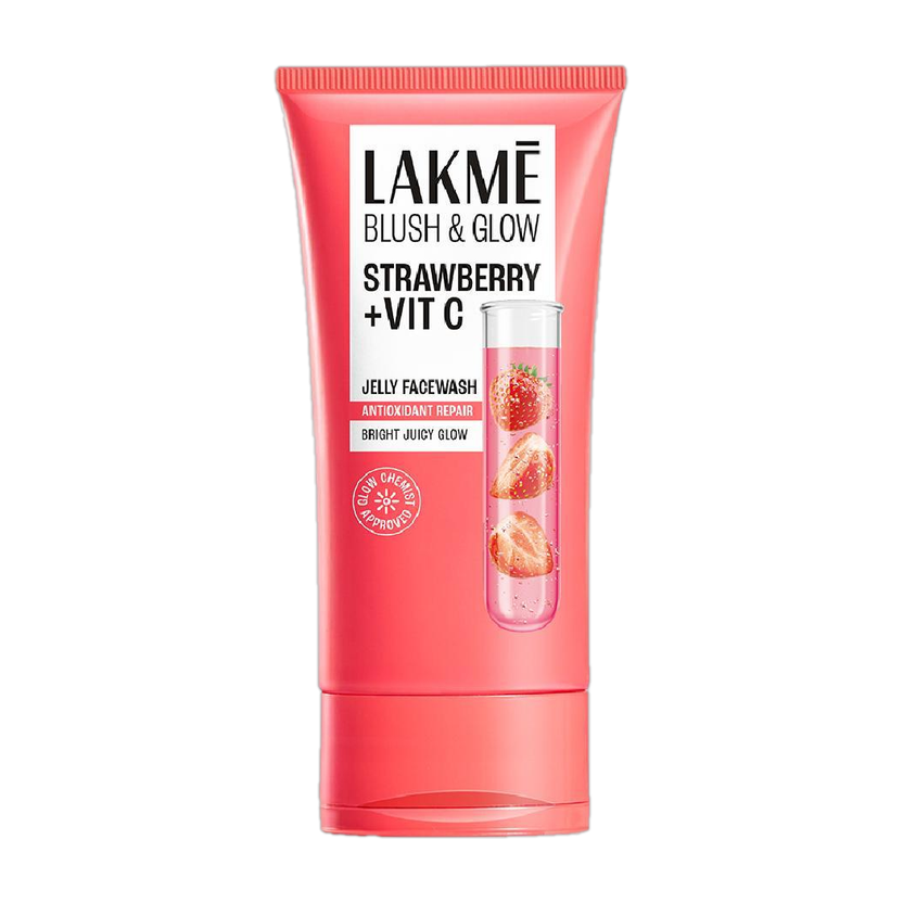 Lakmé Blush & Glow Strawberry + Vitamin C Jelly Face Wash(150 g)