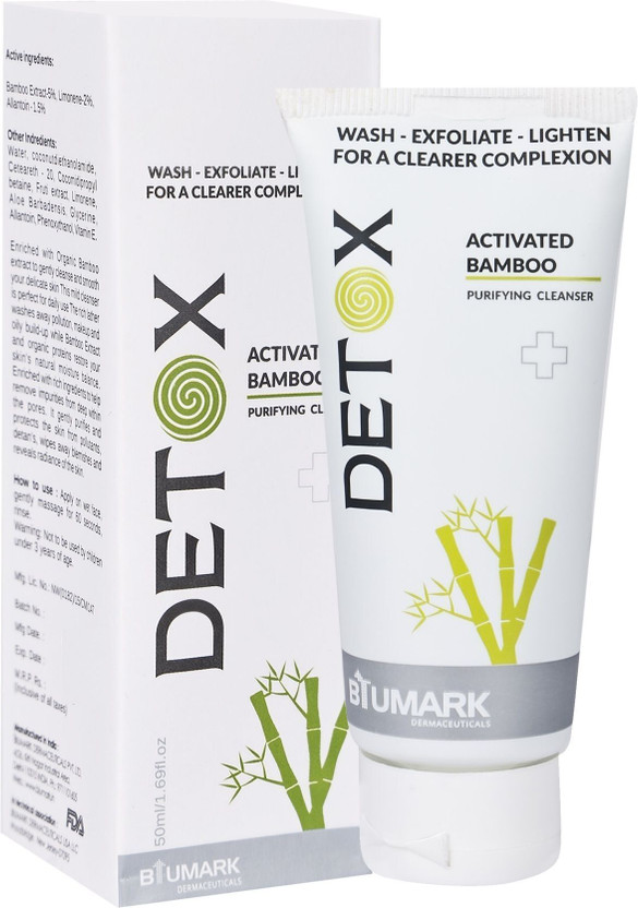 BIUMARK Detox Face Purifying Cleanser with Activated Bamboo for All Skin Types Face Wash(50 ml)