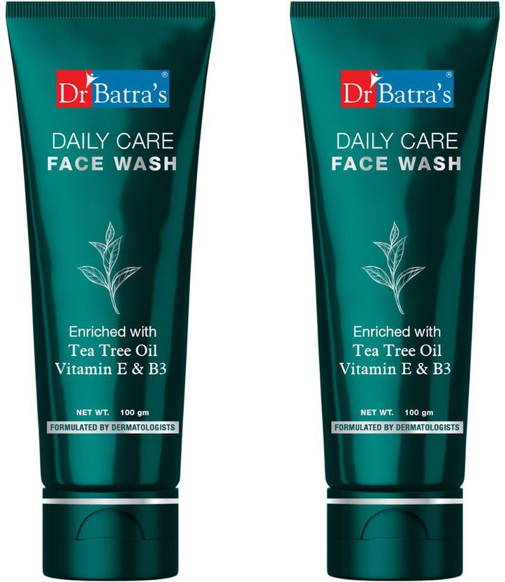 Dr Batra's Daily Care  Tea Tree, Vit E & B3 Gentle Cleanser for Clear,Glowing Skin Face Wash(200 ml)