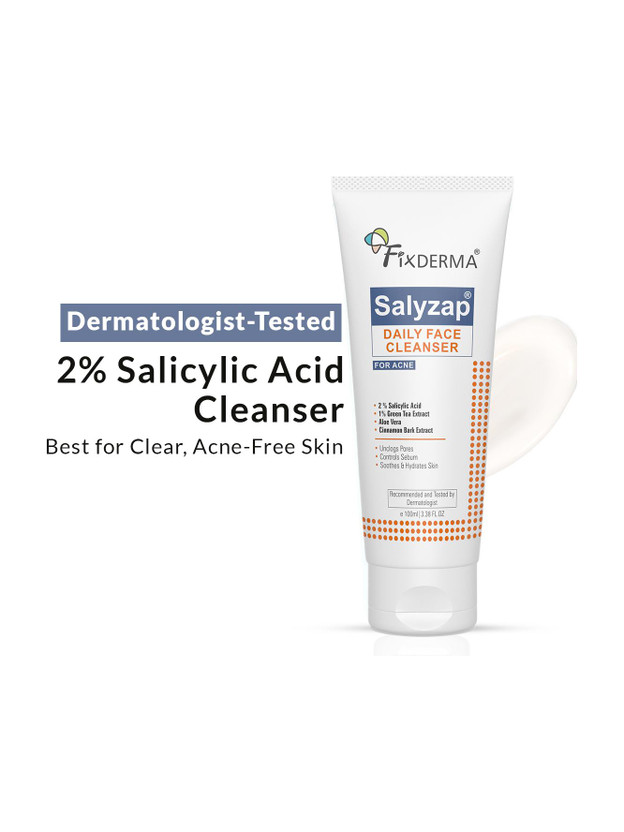 Fixderma Fixderma Salyzap Face Cleanser 2% Salicylic Acid for Oily & Acne Prone Skin  Face Wash(100 ml) - Flipkart Deal