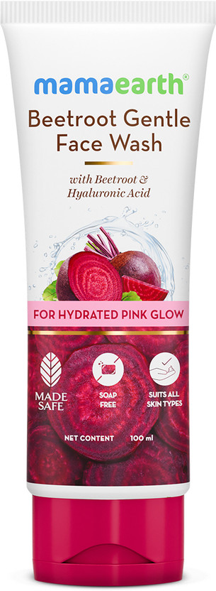 Mamaearth Beetroot Gentle  With Beetroot & Hyaluronic Acid For Hydrated Pink Glow Face Wash(100 ml)