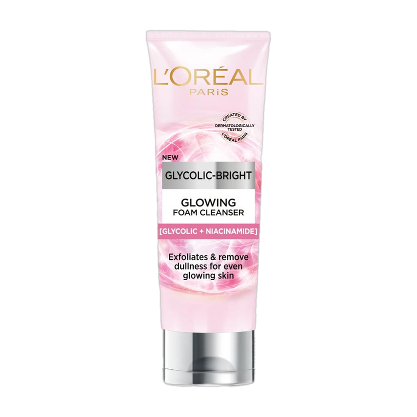 L'Oréal Paris Glycolic Bright Foaming  | For Even, Glowing Skin Face Wash(100 ml)