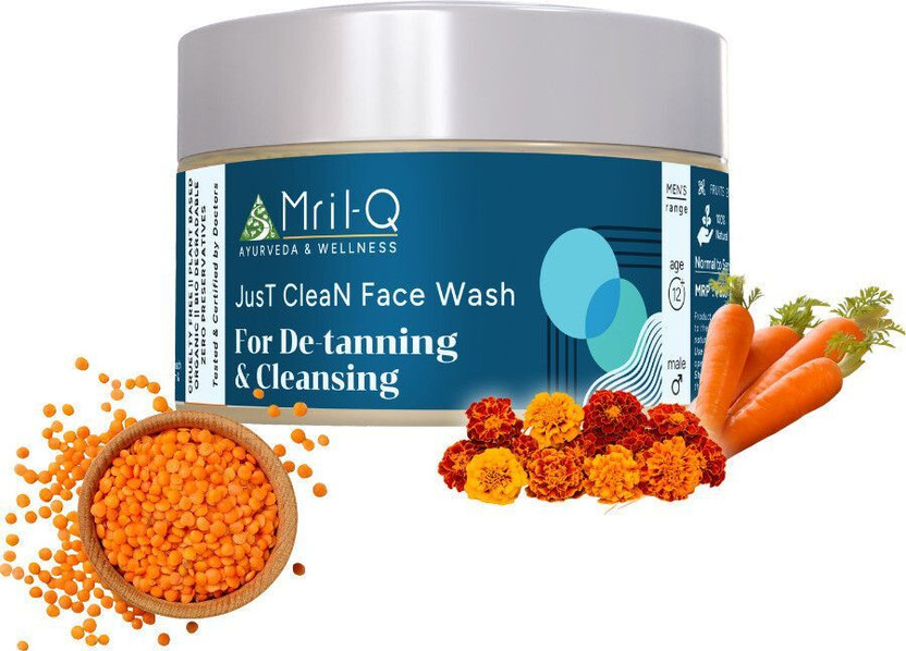MrilQ MrilQ Just Clean  for De-Tan, Detox & Deep Cleansing Face Wash(20 g) - Flipkart Deal