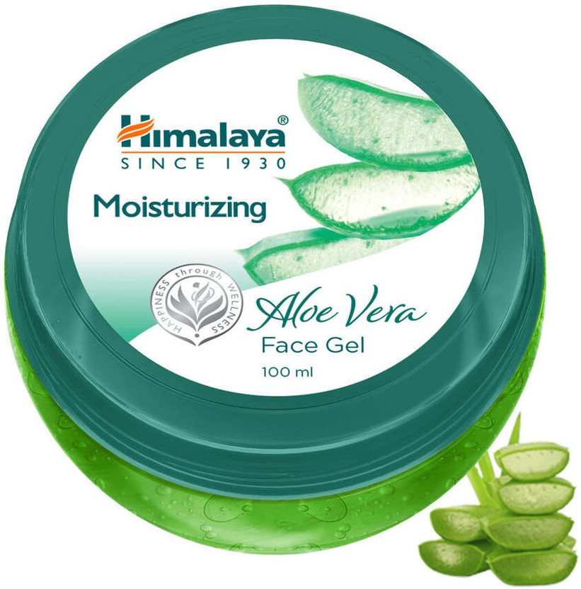 HIMALAYA Moisturizing Aloe Vera Face Gel with Pure Aloe Vera & Vitamin C for Soft Supple Skin No Parabens(100 ml)