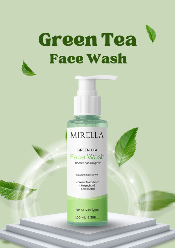 MIRELLA MIRELLA Green Tea  Herbal Purifying Cleanser with Antioxidant & Deeply Cleanse Face Wash(100 ml) - Flipkart Deal
