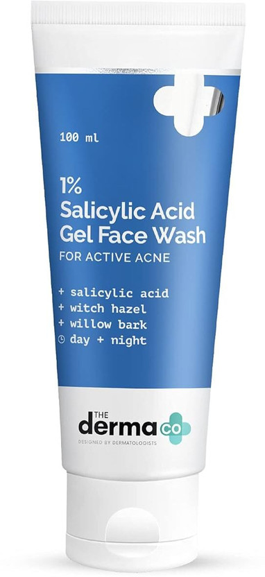 The Derma Co 1% Salicylic Acid Gel for oily skin and acne with Witch Hazel Face Wash(100 ml)