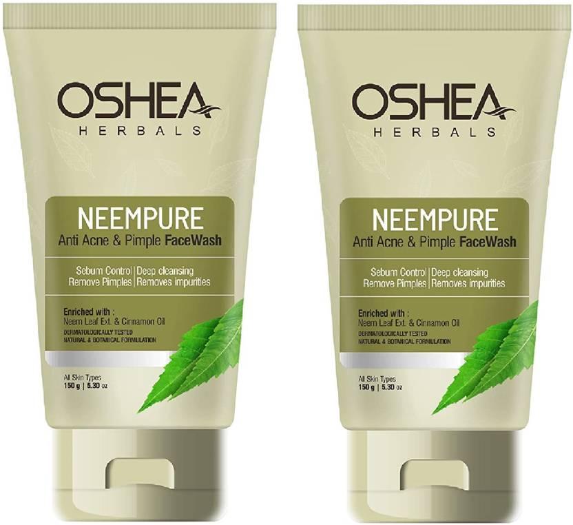Oshea Herbals NEEMPURE ANTI ACNE PIMPLE FACE WASH COMBO OF 2 Face Wash
