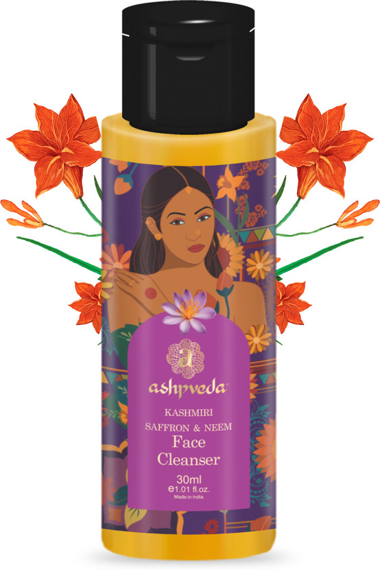 ashpveda Kashmiri Saffron & Neem, Deep Pore Cleansing, Acne Face Wash(30 ml)