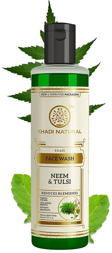 KHADI NATURAL Neem & Tulsi  for Clean Fresh Skin Care Face Wash(210 ml)