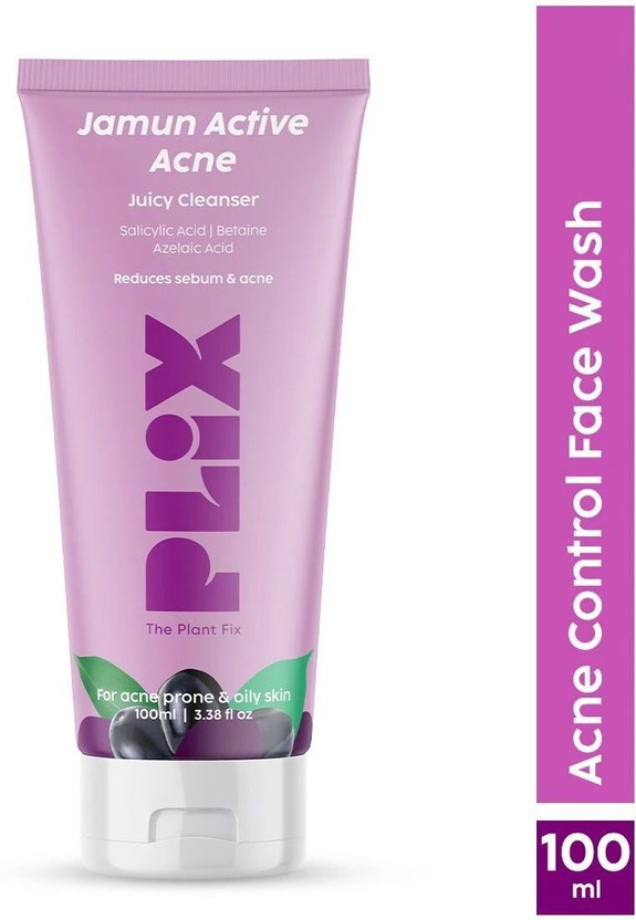 The Plant Fix Plix Salicylic Acid Jamun  Cleanser Gel For Active Acne & Oil Control Face Wash(100 ml)