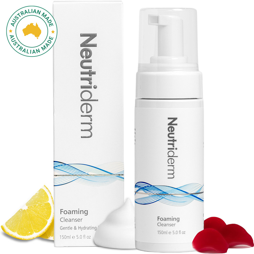 Neutriderm Foaming Cleanser  for Dry Skin: Ultra Hydrating Facial Cleanser with Niacinamide, Vitamin C, ProVitamin B5 Cleansing Foam Facewash - Facial Wash Removes Makeup & Impurities Face Wash(150 ml)