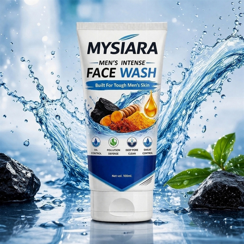 MYSIARA Men’s Oil-Free  | Deep Clean & Fresh Skin | 100ml_1124 Face Wash(100 ml)