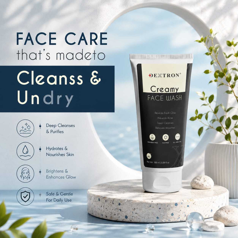 DEXTRON Refreshing Creamy  Face Wash(100 ml)